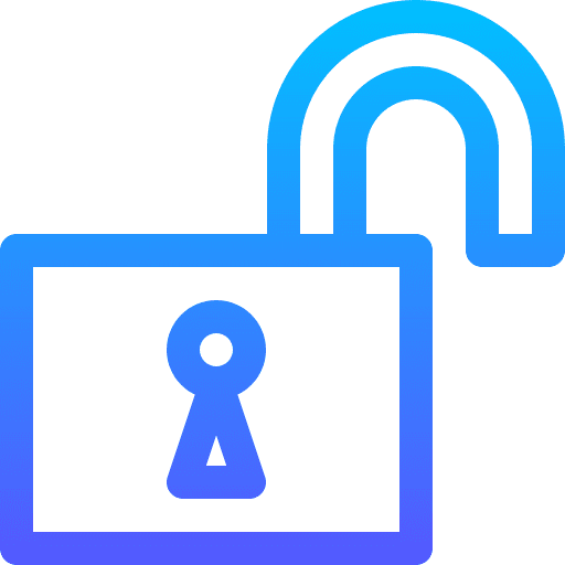 Unlock unlock secure security icon Unlock unlock secure security icon