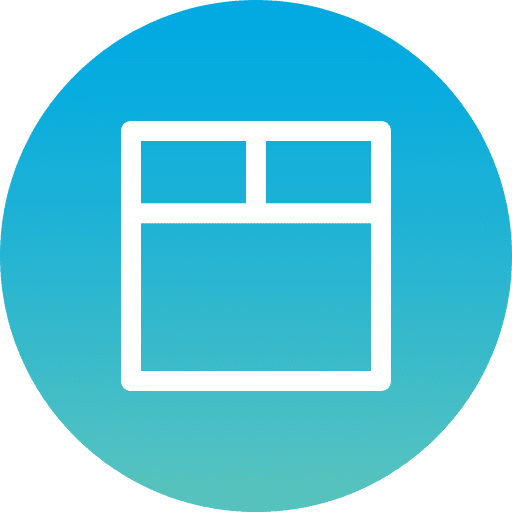Layout art and design web development interface icon