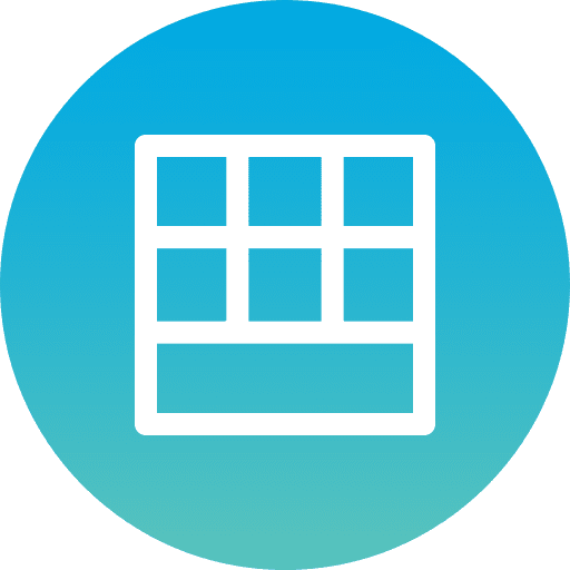 Layout browser page dashboard icon