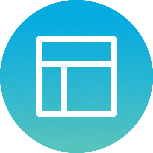 Layout page square layout browser icon