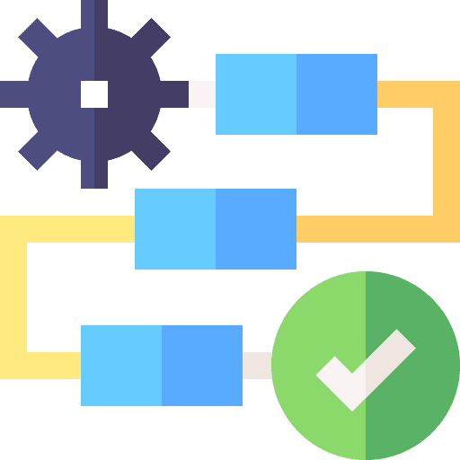 Flow flow check scrum icon