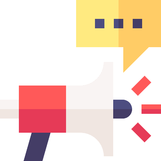 Megaphone marketing public relation brand icon