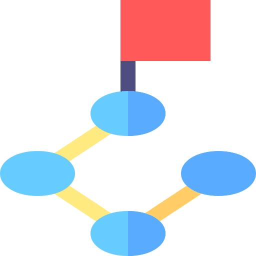 Plan arrow plan seo and web icon