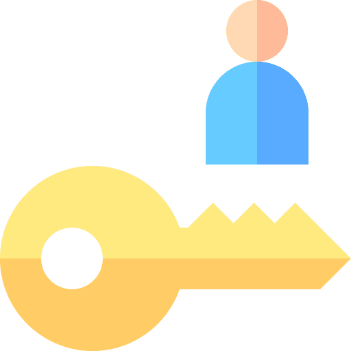 User business and finance user key icon