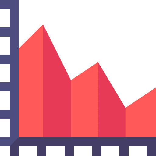 Burndown work completion fire icon