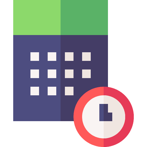 Estimate follow up clock date icon