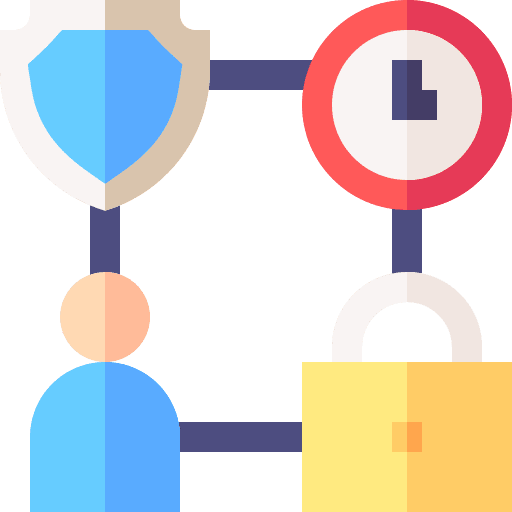 Process lock shield user icon