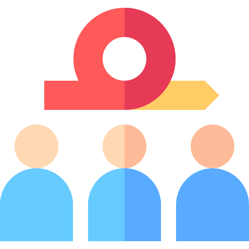 Teamwork networking organize business and finance icon