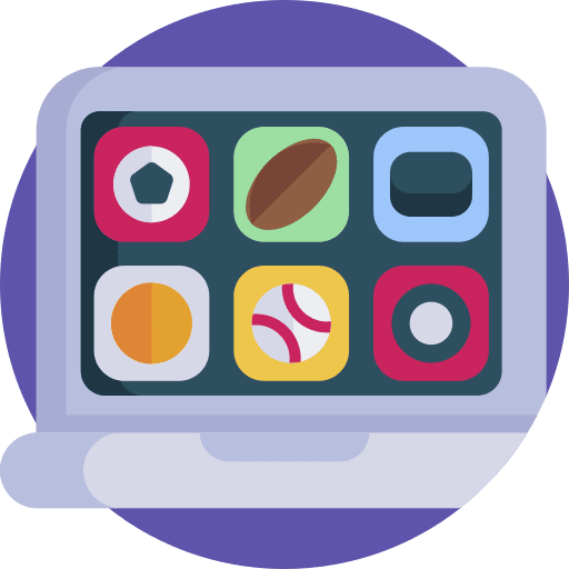 Apps sports and competition tv program football icon