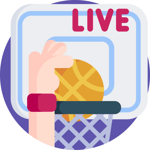 Basketball live online game watch icon