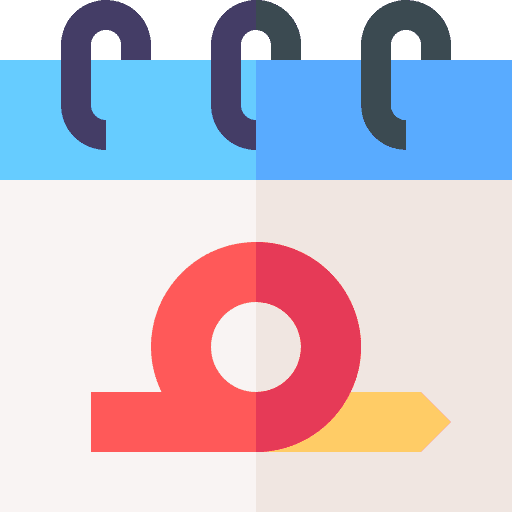 Calendar scrum date time and date icon