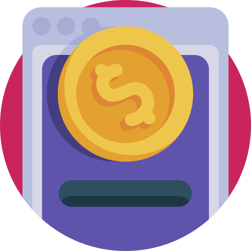 Donate money smartphone donation icon