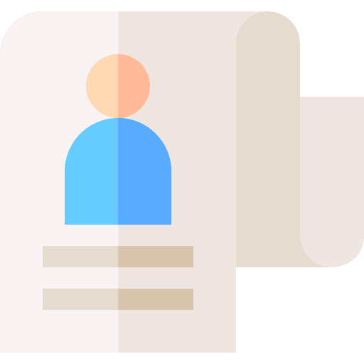 Profile file profile scroll icon