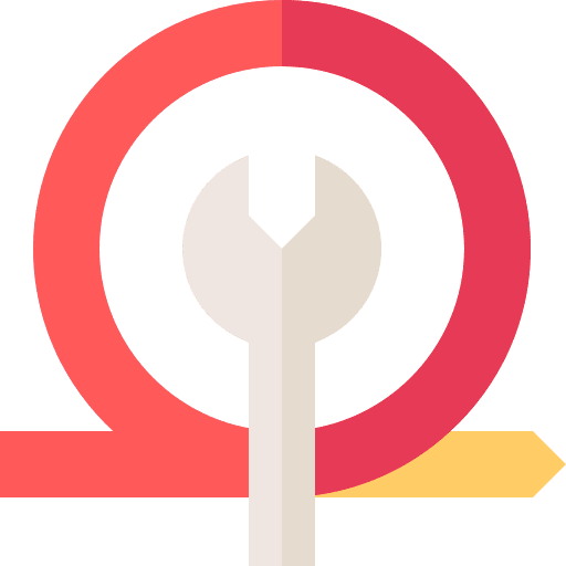 Repair wrench scrum business and finance icon