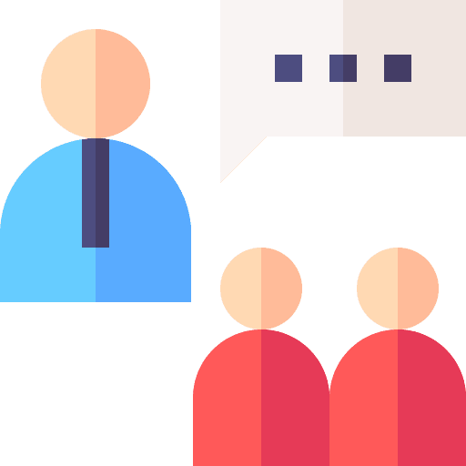 Team person team talk icon
