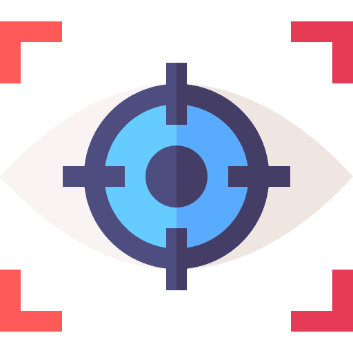Vision target eye ui icon