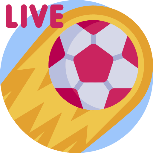 Football entertainment live sports broadcast icon