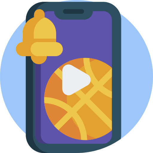 Notification notification smartphone basketball icon