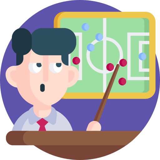 Strategy soccer coach sports and competition icon
