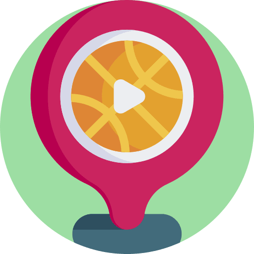 Basketball equipment team location icon