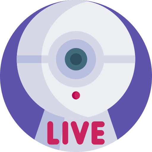 Live video electronics webcam icon