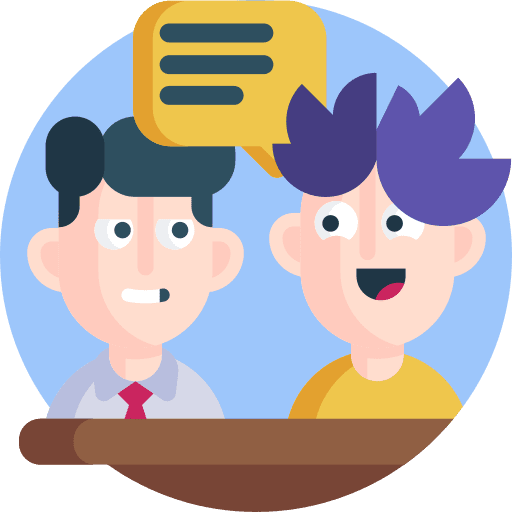 Discussion speech bubbles discussion sport icon