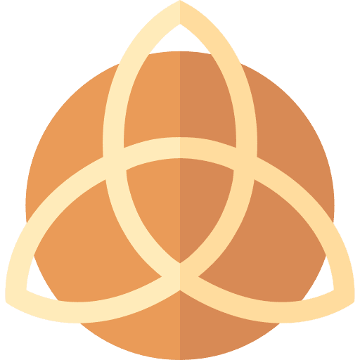 Triquetra triquetra cultures shapes and symbols icon