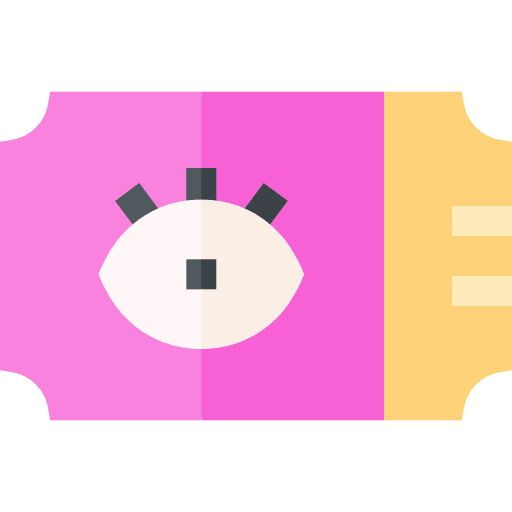 Ticket mystic eye fortune teller icon Ticket mystic eye fortune teller icon