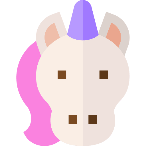 Unicorn mythology fantasy horn icon Unicorn mythology fantasy horn icon
