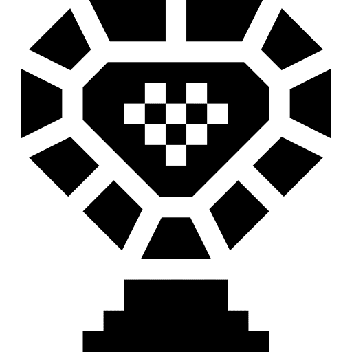 Trophy award cup champion icon