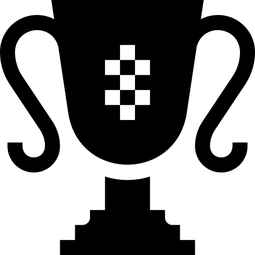 Trophy award reward sports and competition icon