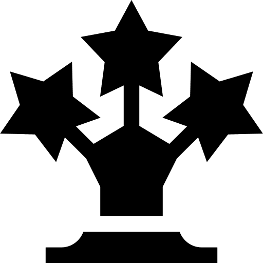 Trophy sports and competition champion reward icon