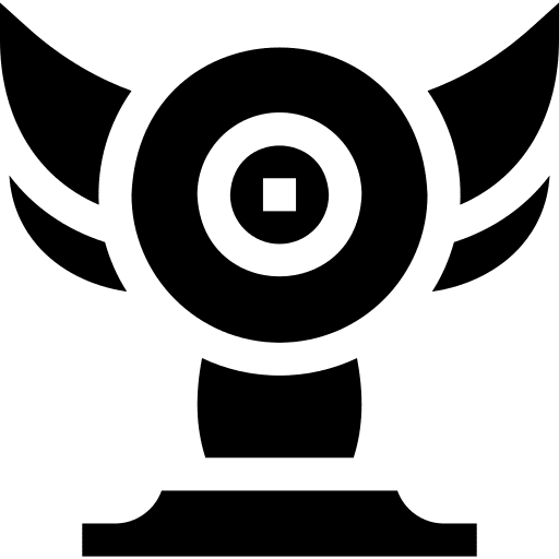 Trophy sports and competition trophy winner icon