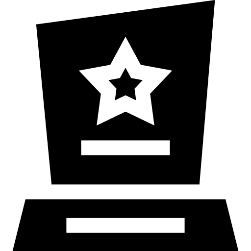Trophy sports and competition winner reward icon