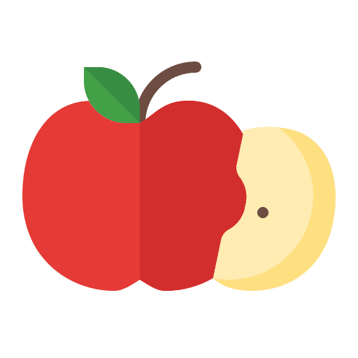 Apple fruit vegan vegetarian icon