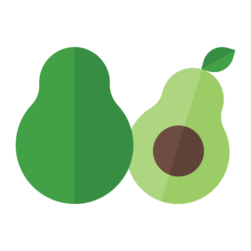 Avocado vegetarian vegan food icon