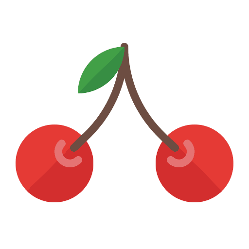 Cherry cherry food and restaurant vegetarian icon