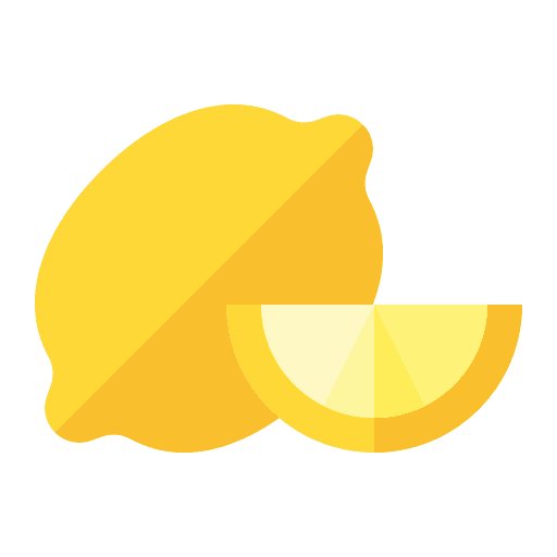 Lemon food and restaurant vegan viburnum fruit icon