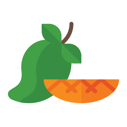 Mango food vegetarian food and restaurant icon