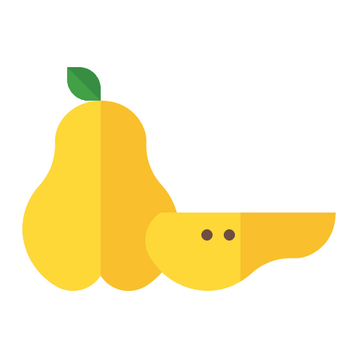 Pear organic fruit pear icon