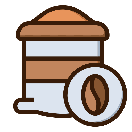 Coffee beans beverage espresso drink icon