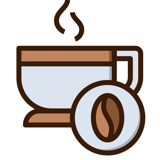 Hot coffee espresso food and restaurant hot icon