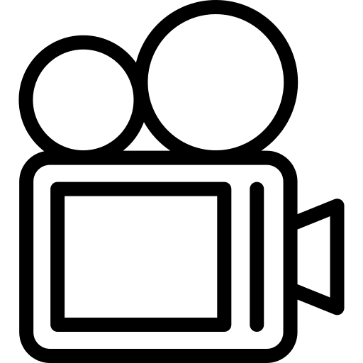 Video camera electronics entertainment movie icon