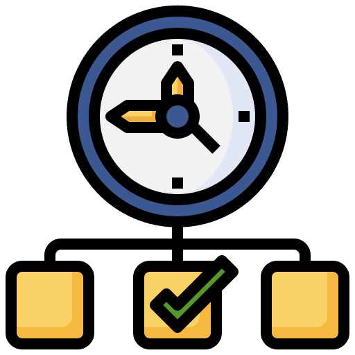 Time management time management clock success icon