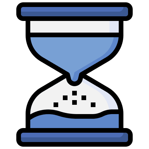 Hourglass clock long time time and date icon Hourglass clock long time time and date icon