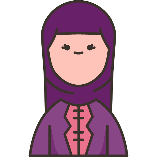 Malaysian woman avatar cultures icon