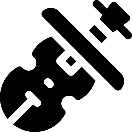 Violin string instrument violin music and multimedia icon Violin string instrument violin music and multimedia icon