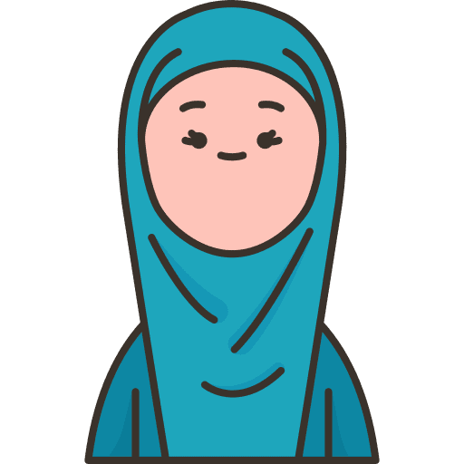 Indonesian woman social profile icon Indonesian woman social profile icon