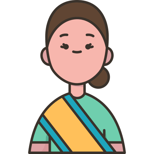 Sri lanka woman ethnic costume icon Sri lanka woman ethnic costume icon