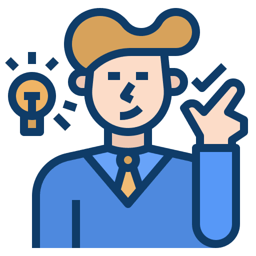 Assertive potential self confidence people icon